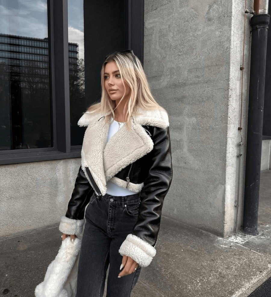 Women's Leather Look Jacket — View 2