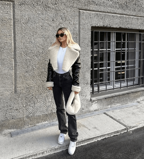 Women's Leather Look Jacket — View 3