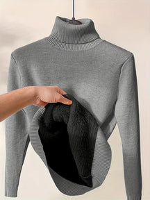 Women's Turtleneck Sweater — View 4