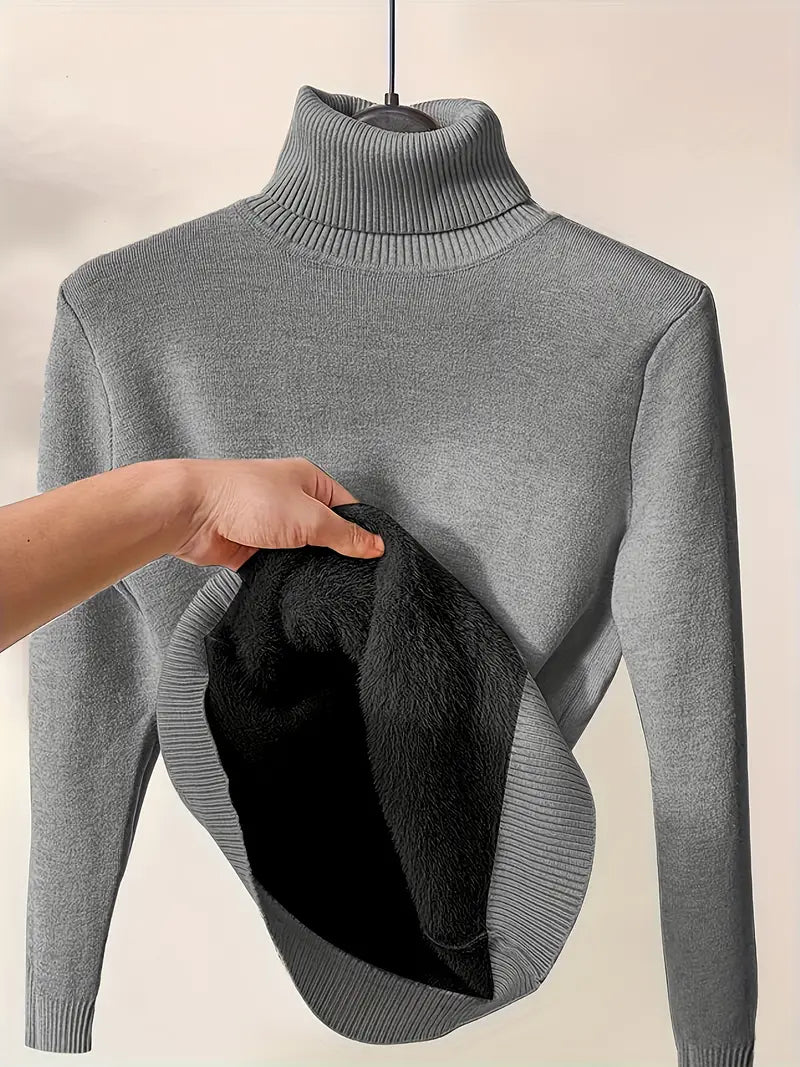 Women's Turtleneck Sweater — View 4