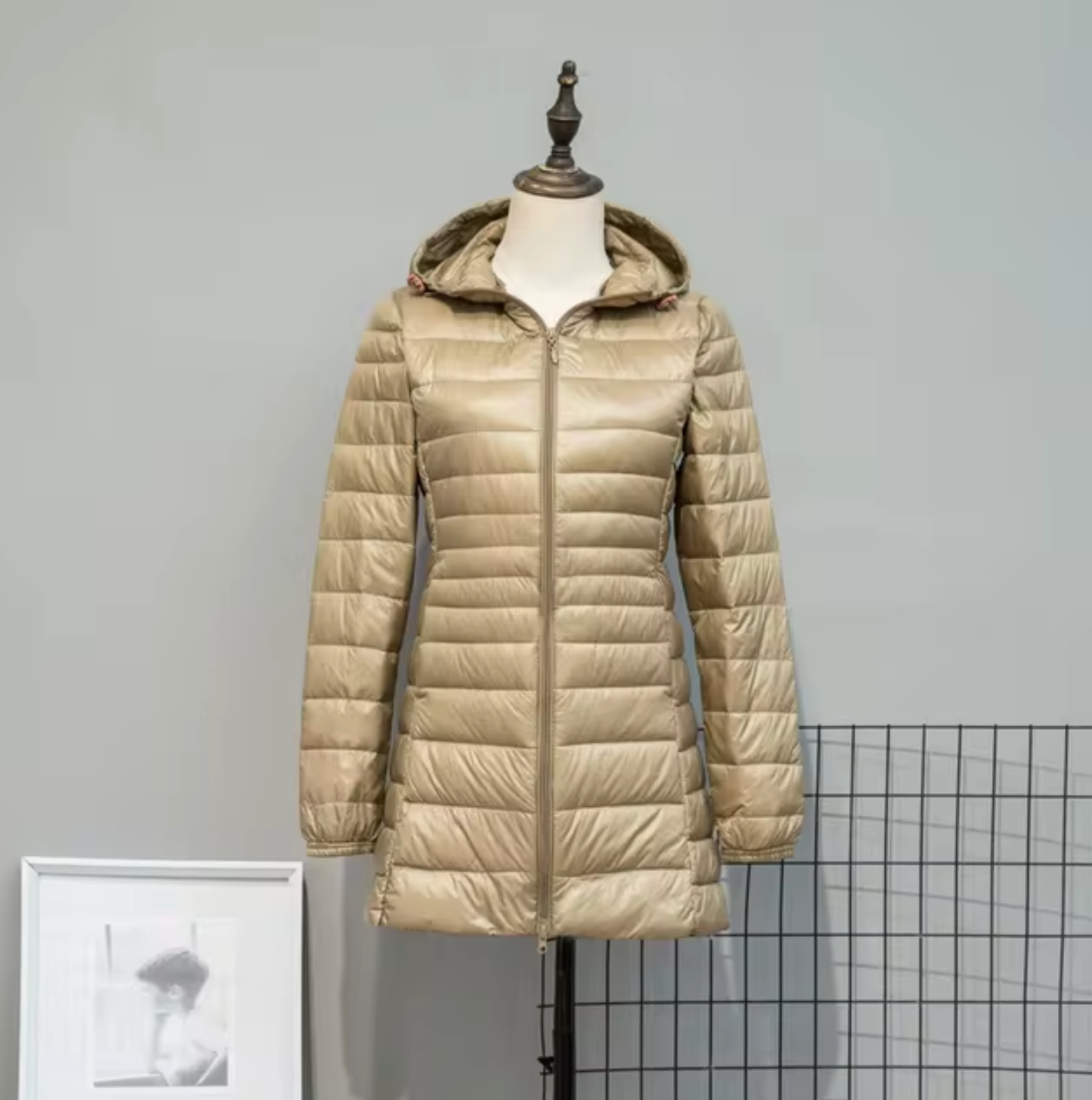 Women's Hooded Puffer Coat — View 3
