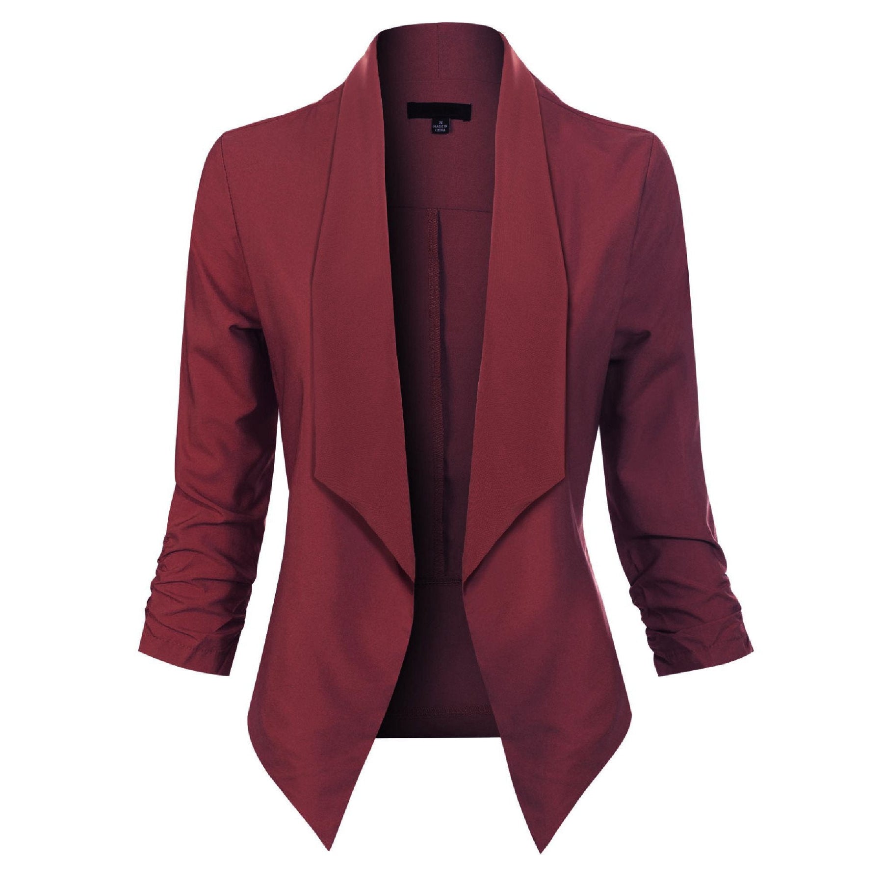 Women's Open-Front Blazer | Susanne in Red - Juana Fashion