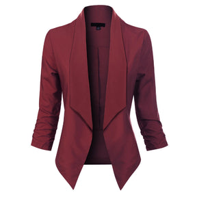 Women's Open-Front Blazer | Susanne in Red - Juana Fashion