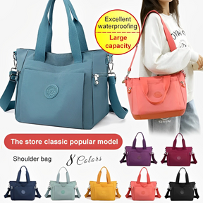 Women's Seven Compartment Shoulder Tote Bag by Juana Fashion