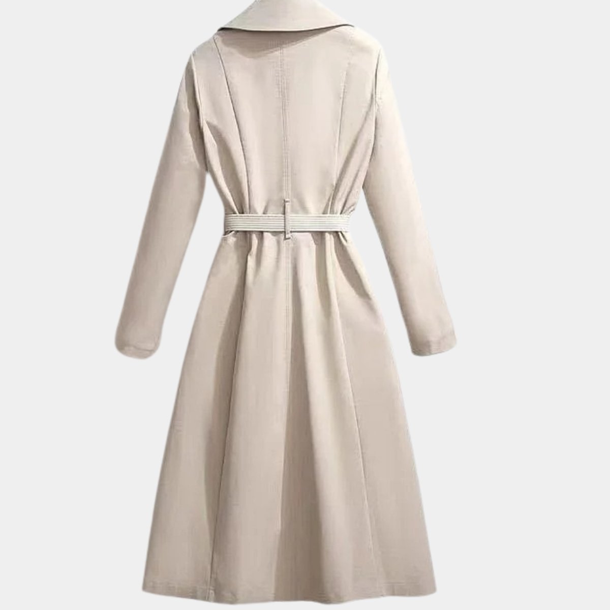Women's Belted Midi Trench Coat | Mia in Green - Juana Fashion