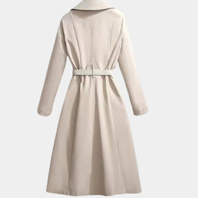 Women's Belted Midi Trench Coat | Mia in Green - Juana Fashion