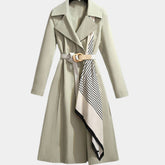 Women's Belted Midi Trench Coat | Mia in Green - Juana Fashion