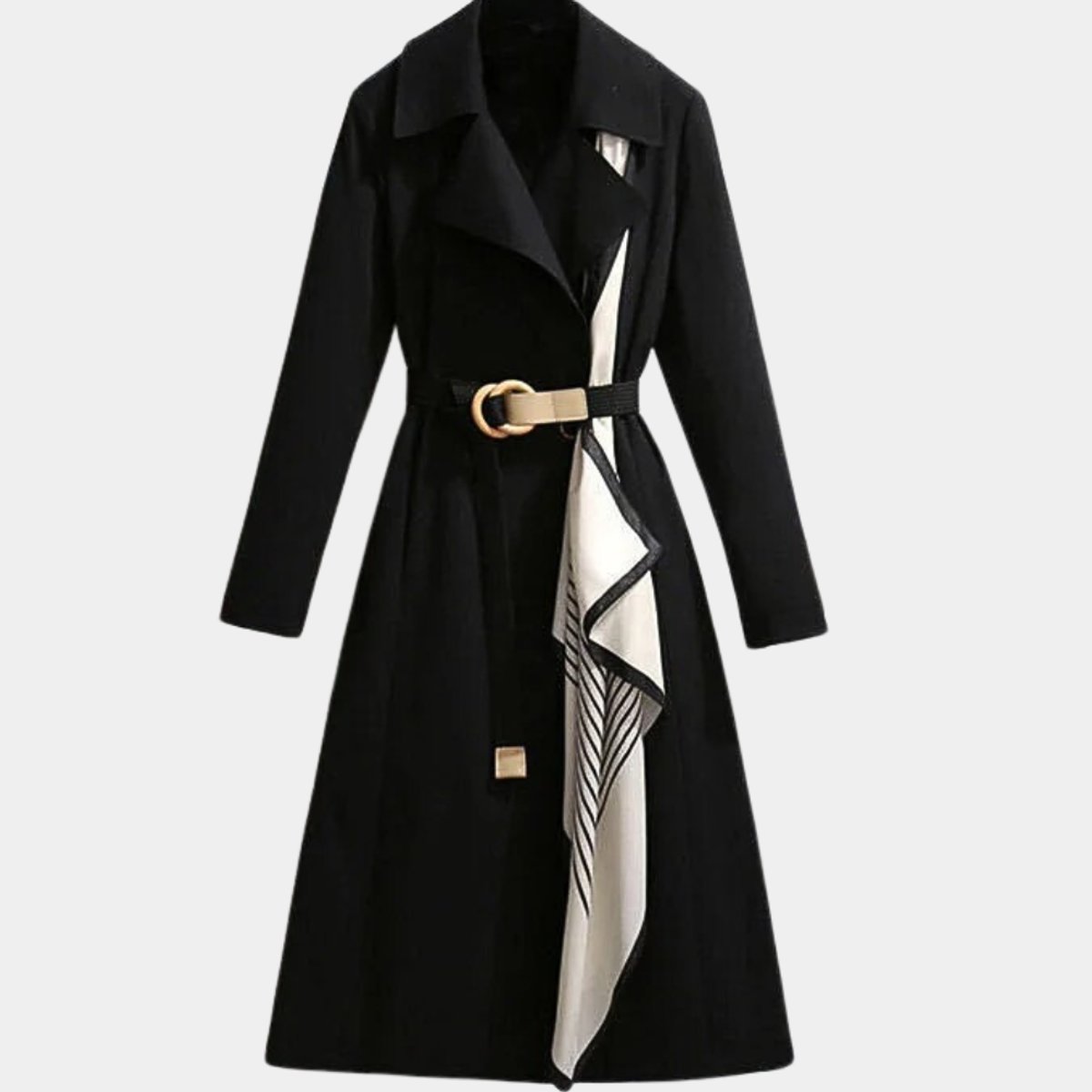 Women's Belted Midi Trench Coat | Mia in Green - Juana Fashion