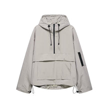 Women's Water-Repellent Hooded Anorak | Elisabeth in Black - Juana Fashion