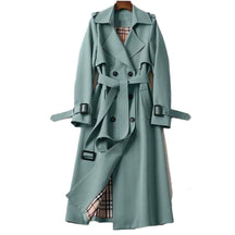 Women's Classic Belted Winter Trench Coat | Frieda in Khaki - Juana Fashion