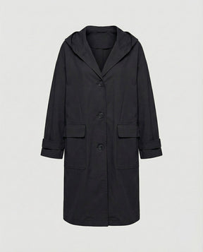 Women's Long Wind-Resistant Hooded Trench Coat | Annika in Beige - Juana Fashion