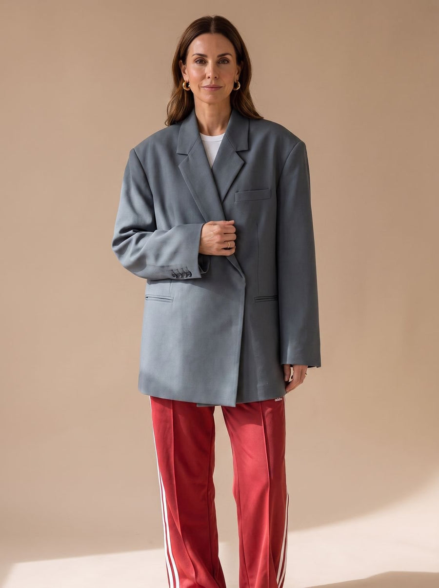 Women's Long Oversized Blazer | Elfriede in Beige - Juana Fashion