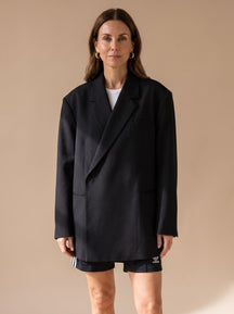 Women's Long Oversized Blazer | Elfriede in Beige - Juana Fashion