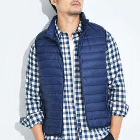 Women's Quilted Zip-Up Vest | Mia in Red - Juana Fashion