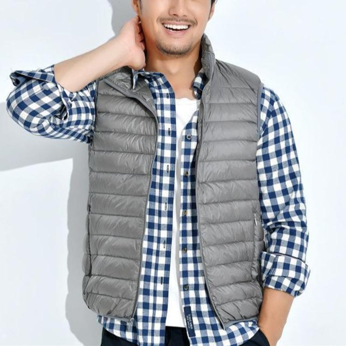 Women's Quilted Zip-Up Vest | Mia in Red - Juana Fashion