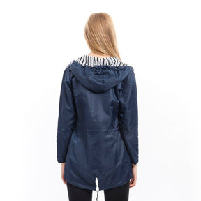 Women's Water-Repellent Hooded Coat | Annika in Yellow - Juana Fashion
