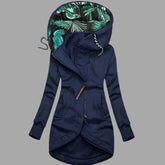 Women's Hooded Winter Jacket | Charlotte in Navy - Juana Fashion