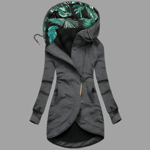 Women's Hooded Winter Jacket | Charlotte in Navy - Juana Fashion