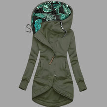 Women's Hooded Winter Jacket | Charlotte in Navy - Juana Fashion