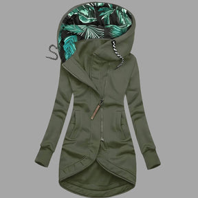 Women's Hooded Winter Jacket | Charlotte in Navy - Juana Fashion
