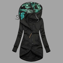 Women's Hooded Winter Jacket | Charlotte in Navy - Juana Fashion