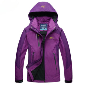 Women's Waterproof Hooded Jacket | Hannah in Light Red - Juana Fashion