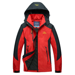 Women's Waterproof Hooded Jacket | Hannah in Light Red - Juana Fashion
