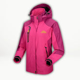 Women's Waterproof Hooded Jacket | Hannah in Light Red - Juana Fashion