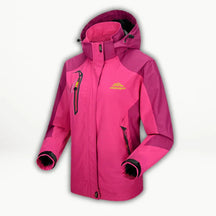 Women's Waterproof Hooded Jacket | Hannah in Light Red - Juana Fashion