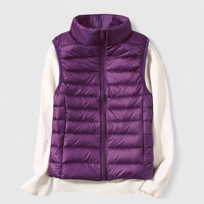 Women's Lightweight Quilted Vest | Mia in Black - Juana Fashion