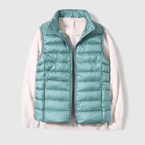 Women's Lightweight Quilted Vest | Mia in Black - Juana Fashion