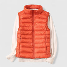 Women's Lightweight Quilted Vest | Mia in Black - Juana Fashion