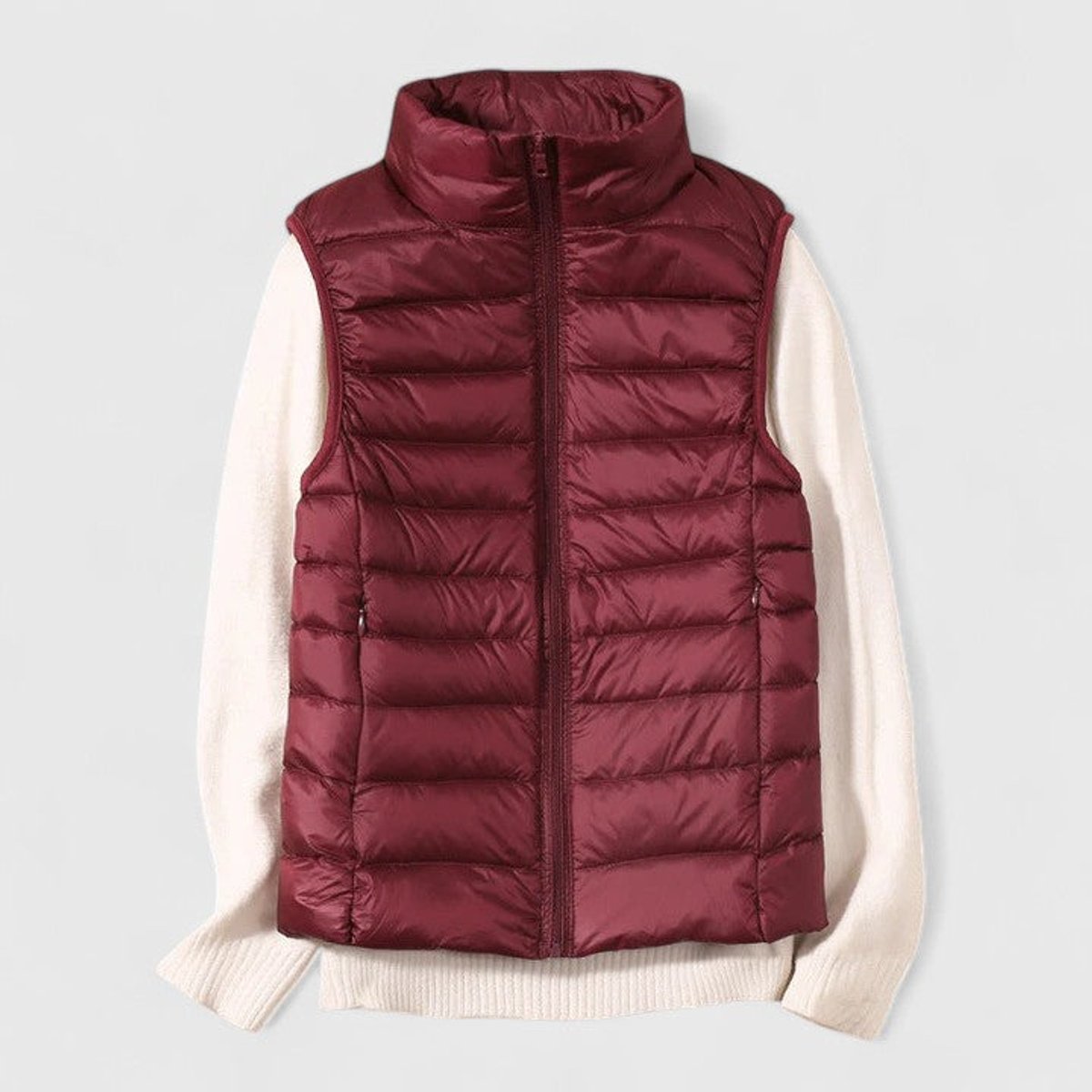 Women's Lightweight Quilted Vest | Mia in Black - Juana Fashion