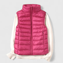 Women's Lightweight Quilted Vest | Mia in Black - Juana Fashion