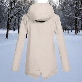 Women's Rain Jacket with Zippered Pockets | Emilia in Blue - Juana Fashion