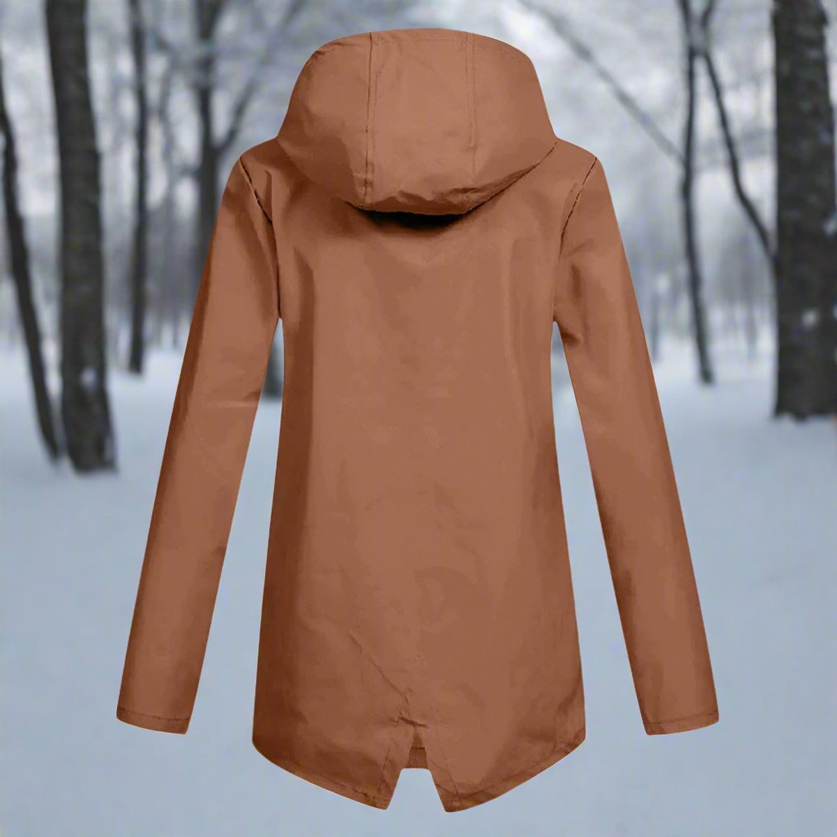 Women's Rain Jacket with Zippered Pockets | Emilia in Blue - Juana Fashion