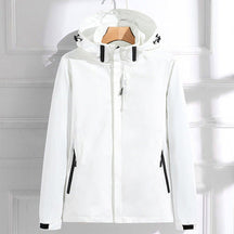 Women's Waterproof Jacket with Detachable Hood | Hannah in Mint - Juana Fashion