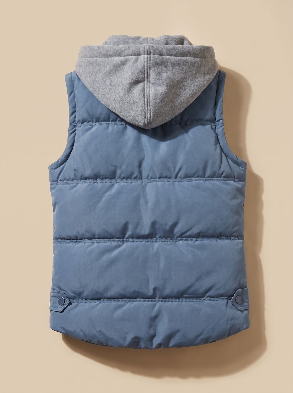 Women's Insulated Vest with Contrast Hood | Charlotte in Orange - Juana Fashion
