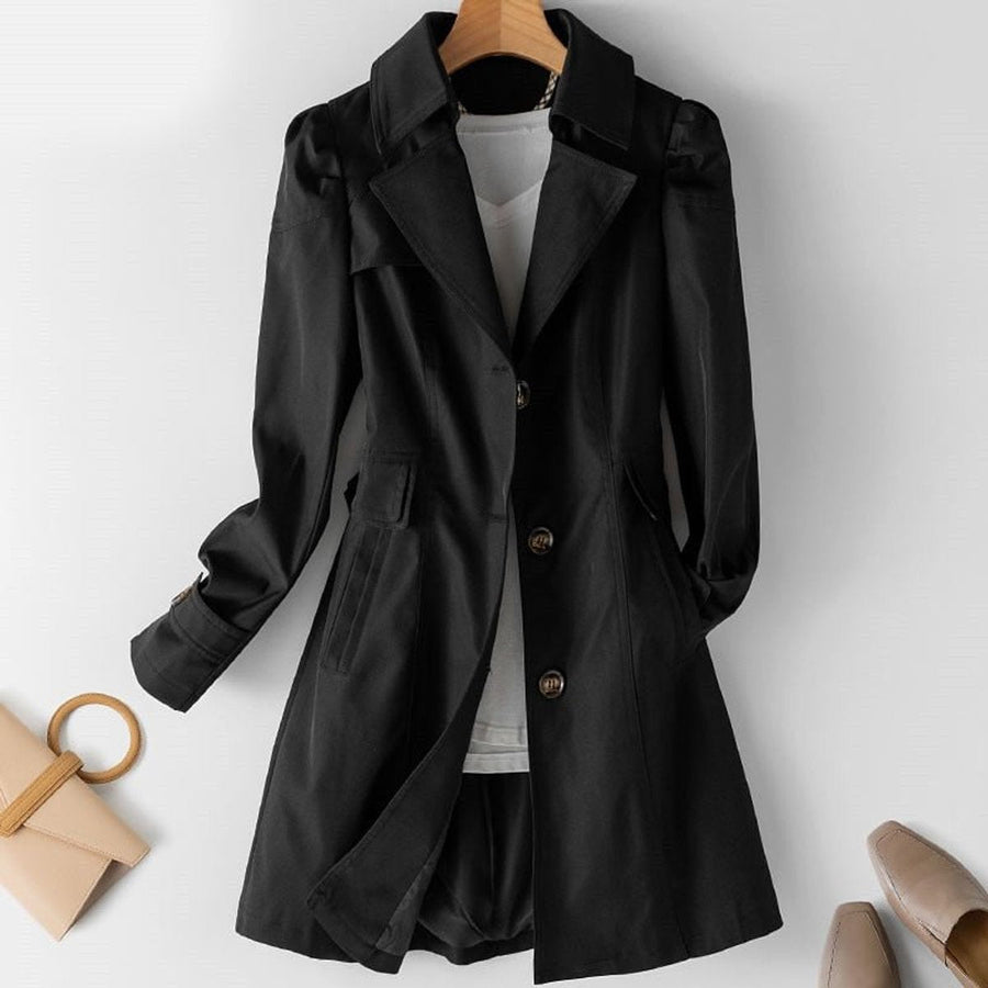 Women's Tailored Blazer Coat | Elfriede in Beige - Juana Fashion