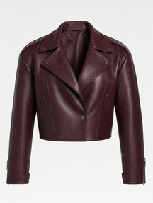 Women's Faux Leather Jacket | Danbury in Black - Juana Fashion