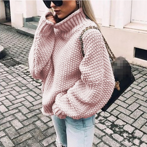 Women's Oversized Turtleneck Sweater — View 3