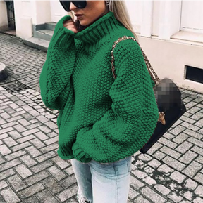 Women's Oversized Turtleneck Sweater — View 6