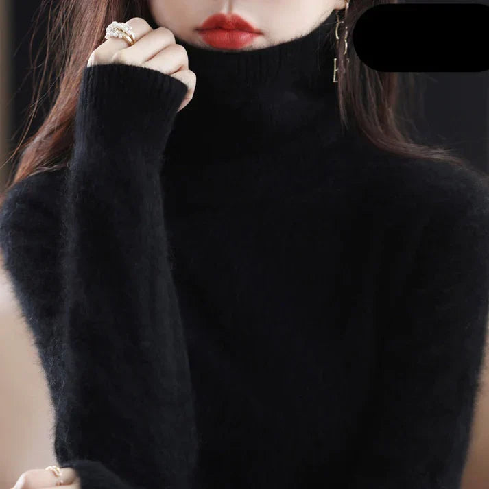 Women's Cashmere Turtleneck Sweater — View 1
