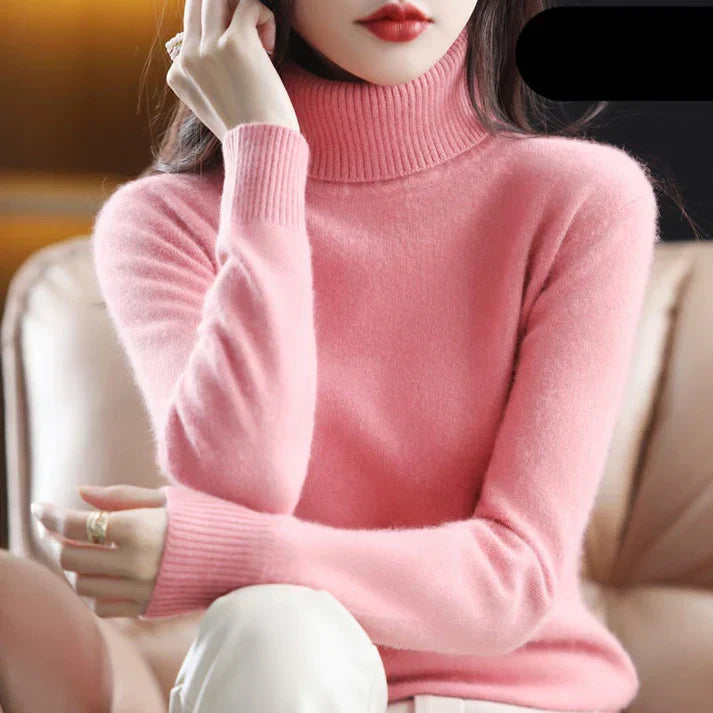Women's Cashmere Turtleneck Sweater — View 4