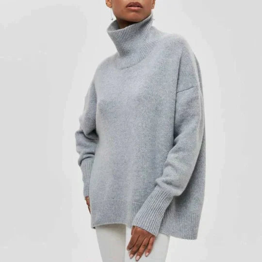 Women's Oversized Turtleneck Sweater — View 5
