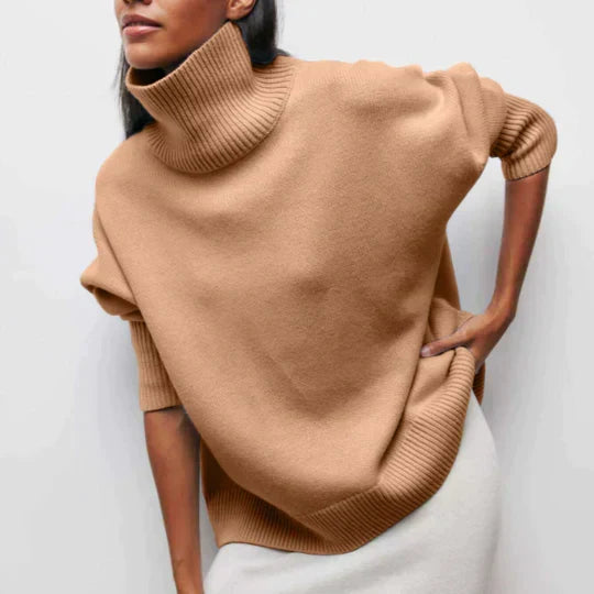 Women's Oversized Turtleneck Sweater — View 6