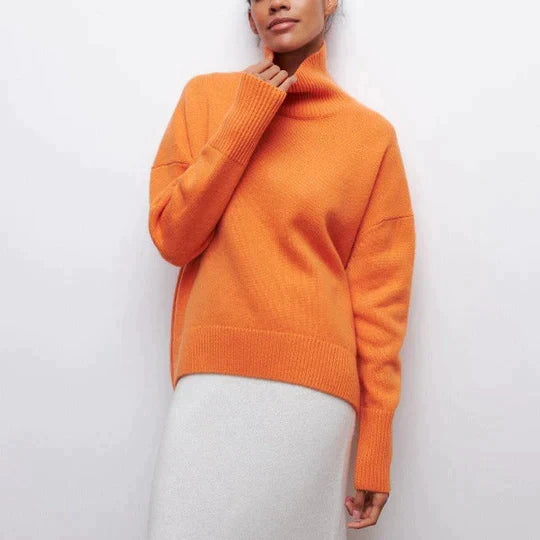Women's Oversized Turtleneck Sweater — View 2