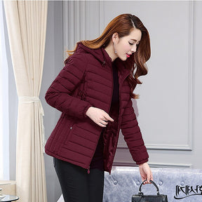 Women's Hooded Puffer Jacket — View 4