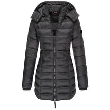 Women's Zip Front Hooded Puffer Jacket — View 5