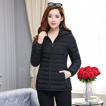 Women's Hooded Puffer Jacket — View 2